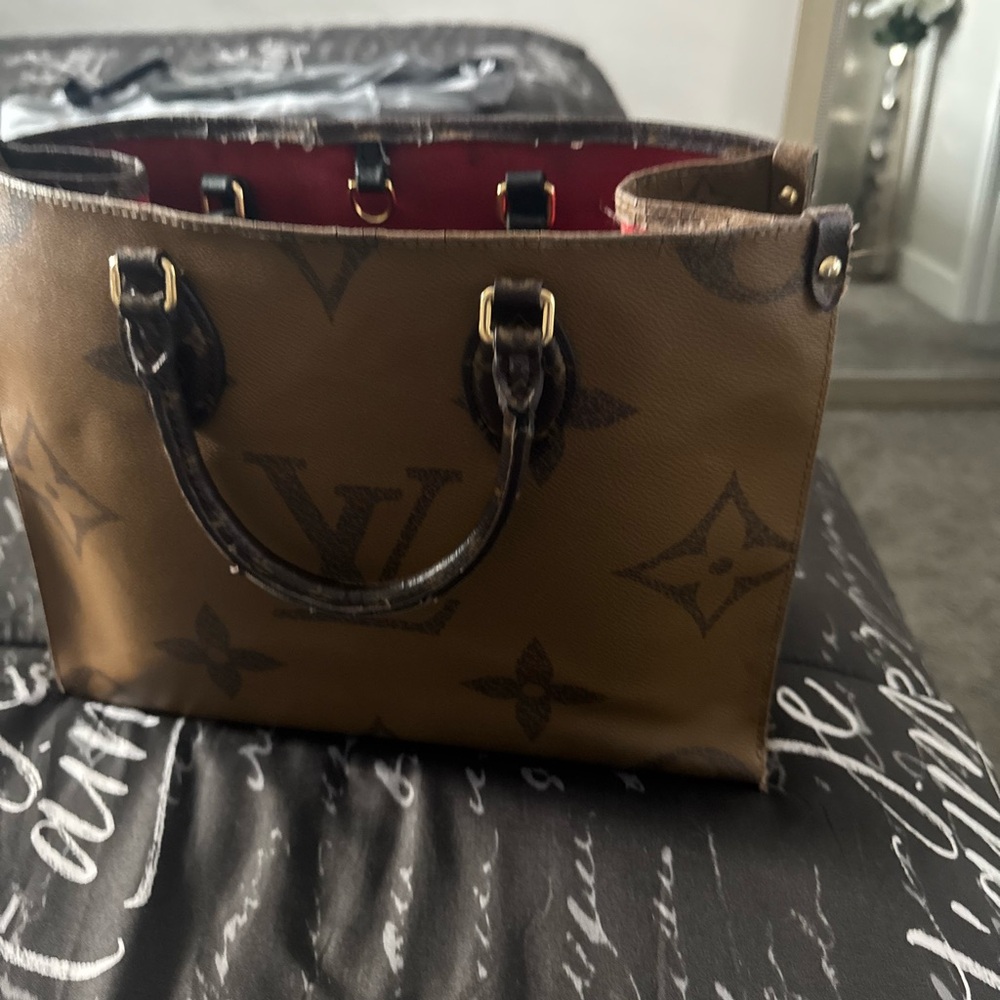 Louis Vuitton Brown Classic Leather Tote